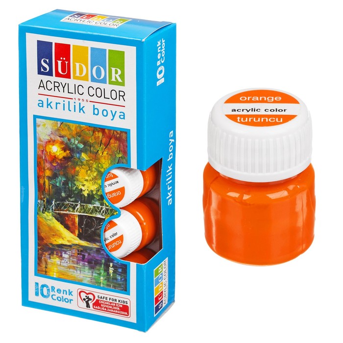 Краска акрил 15 мл, цвет 02