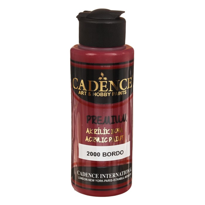 Краска акриловая, полуматовая Premium, 120 мл, цвет 2000