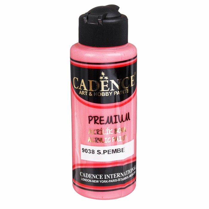Краска акриловая, полуматовая Premium, 120 мл, цвет 9038