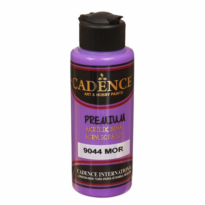 Краска акриловая, полуматовая Premium, 120 мл, цвет 9044