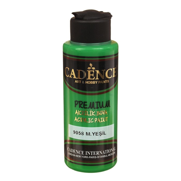Краска акриловая, полуматовая Premium, 120 мл, цвет 9058
