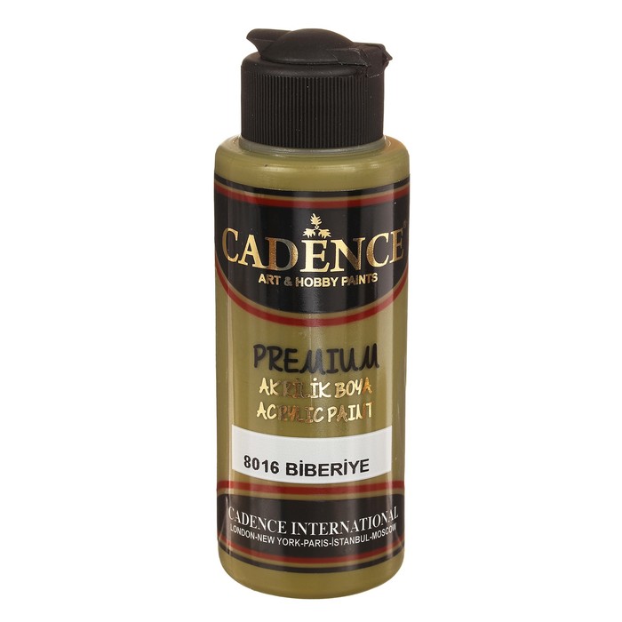 Краска акриловая, полуматовая Premium, 120 мл, цвет 8016