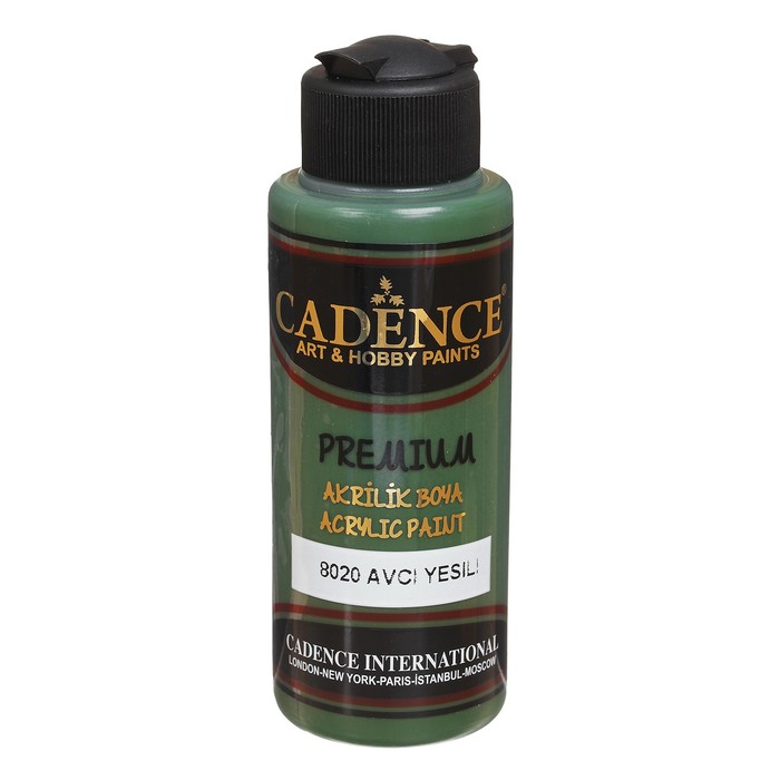 Краска акриловая, полуматовая Premium, 120 мл, цвет 8020