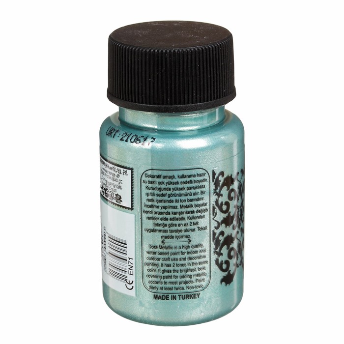Краска акриловая, металлик, "Dora", бриллиантовый блеск, 50 мл, цвет 163
