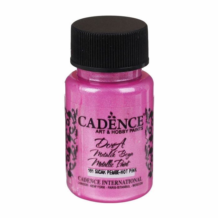 Краска акриловая, металлик, "Dora", бриллиантовый блеск, 50 мл, цвет 191