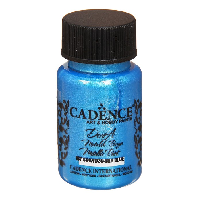 Краска акриловая, металлик, "Dora", бриллиантовый блеск, 50 мл, цвет 187