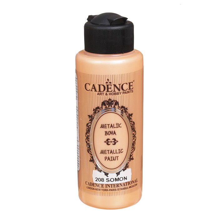 Краска акриловая, металлик, перламутровый блеск, 120 мл, цвет 208