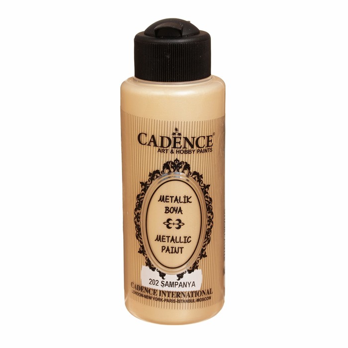 Краска акриловая, металлик, перламутровый блеск, 120 мл, цвет 202
