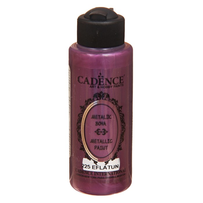 Краска акриловая, металлик, перламутровый блеск, 120 мл, цвет 225