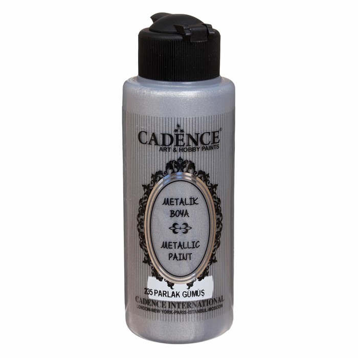 Краска акриловая, металлик, перламутровый блеск, 120 мл, цвет 235