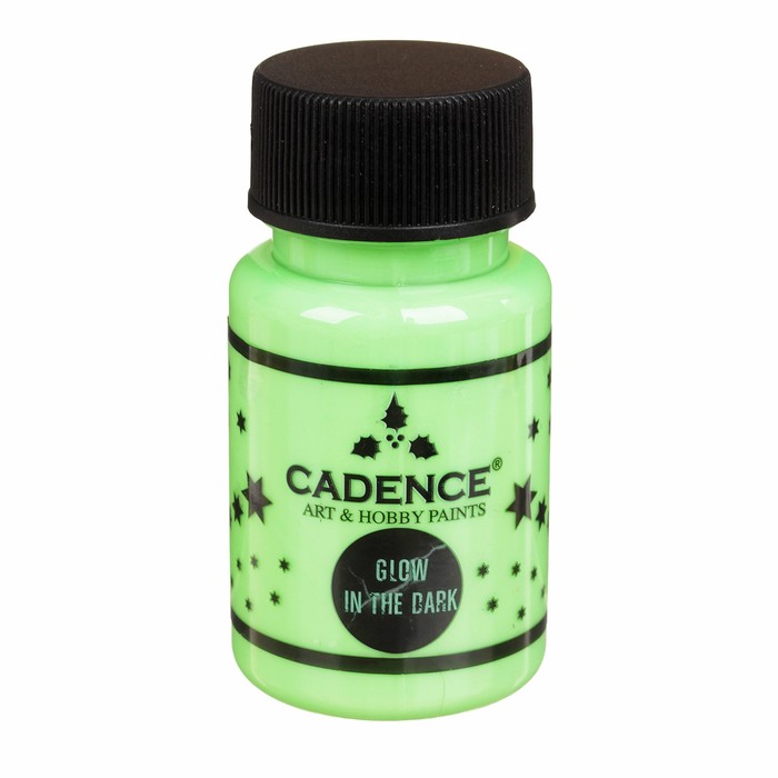 Краска акриловая, светится в темноте, 50 мл, цвет 581