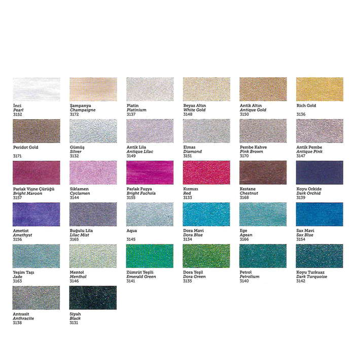 Краска для стекла и керамики, металлик "Dora", 50 мл, цвет 3144