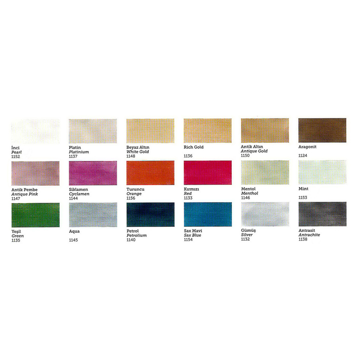 Краска для текстиля, металлик "Dora", 50 мл, цвет 1135