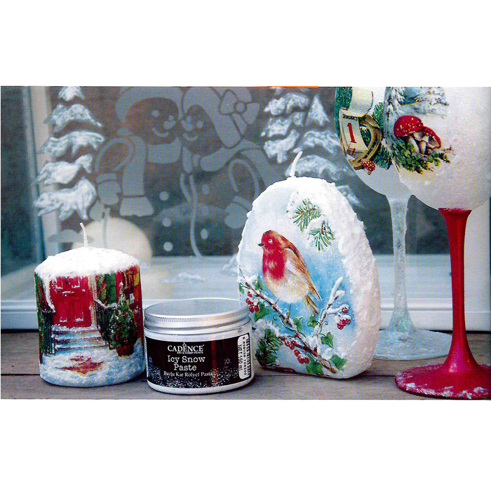 Паста текстурная для имитации снега, матовая, 150 мл