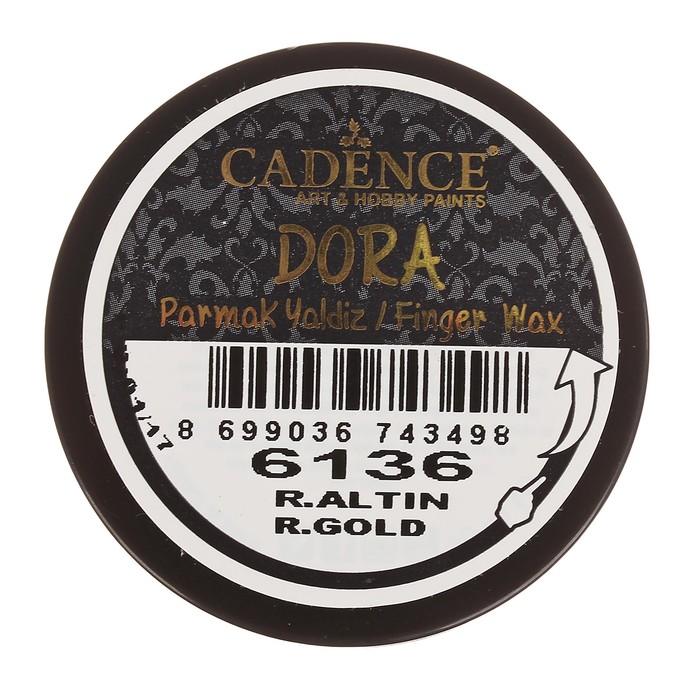 Воск для нанесения пальцем, металлик"Dora"для создания эффекта золочения, 20 мл, цвет 6136