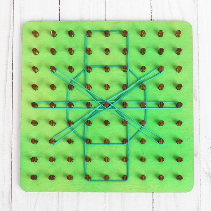 Геоборд "Лабиринты. Найди выход", зелёный