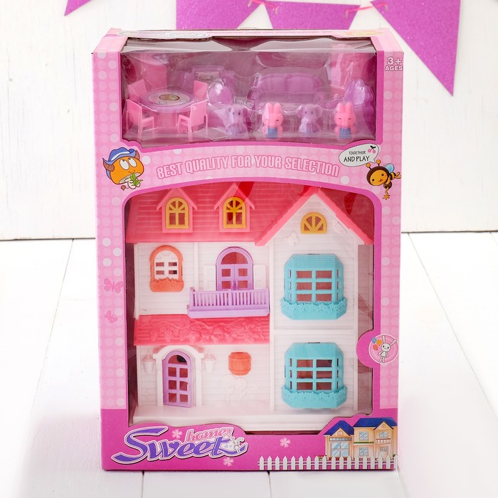 Дом для кукол "Милый дом" с аксессуарами