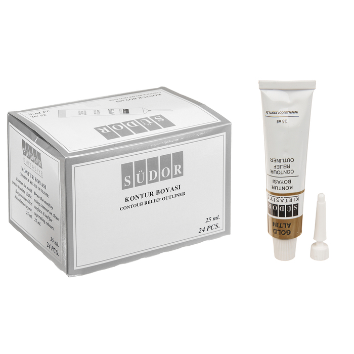 Контур универсальный для всех твердых поверхностей 25 мл, цвет золотой