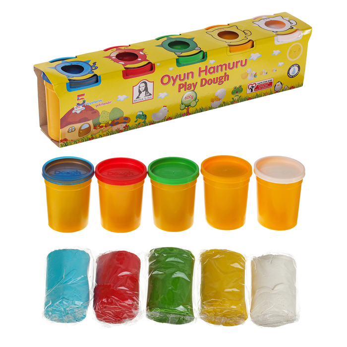 Тесто для лепки, 5 цветов по 120 гр