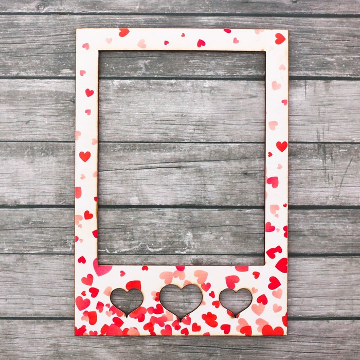Рамка-магнит "Сердечки"