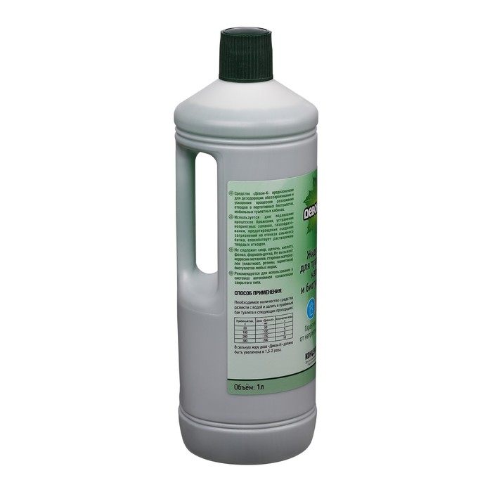 Жидкость для биотуалета «Девон-К», 1 л, концентрат, для нижнего бака