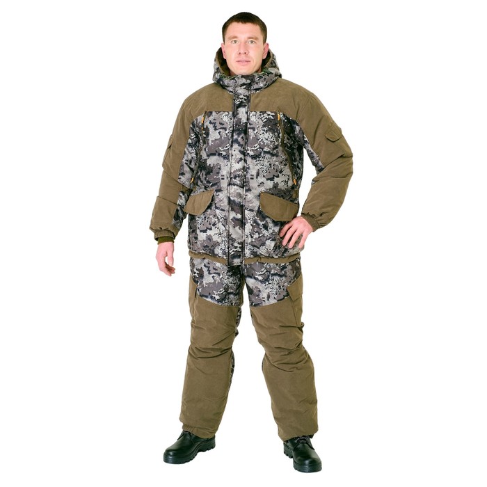 Костюм «PRIDE Горка Зима» комбинезон, алова, коричневый, размер 44-46, рост 170-176