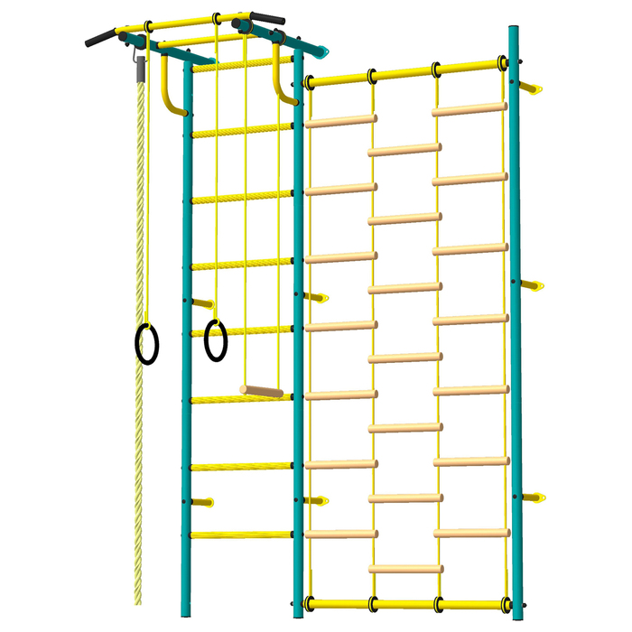 Детский спортивный комплекс "Роки-С", ПВХ, цвет морская волна