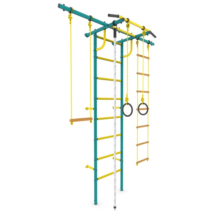 Детский спортивный комплекс "Роки-Плюс", ПВХ, цвет морская волна