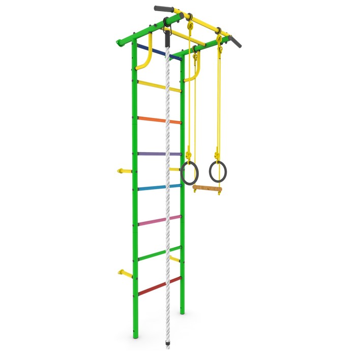 Детский спортивный комплекс "Роки-3ц" с навесным оборудованием, цвет зелёный