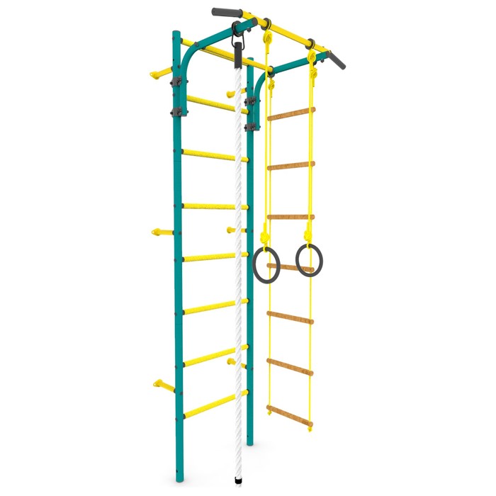 Детский спортивный комплекс "Атлет-2", ПВХ, цвет морская волна