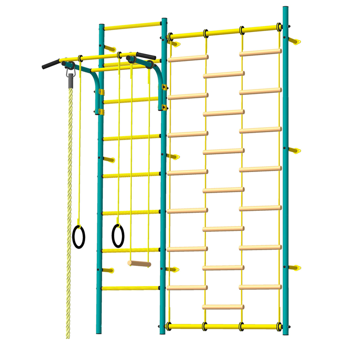 Детский спортивный комплекс "Атлет-С", ПВХ, цвет морская волна