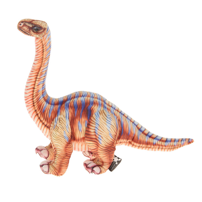 Мягкая игрушка "Динозавр Апатозавр", цвет коричневый, 44 см