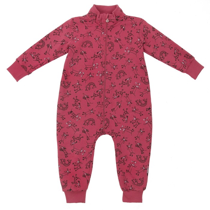 Комбинезон для мальчика, рост 62 см, цвет бордовый 162-140-65