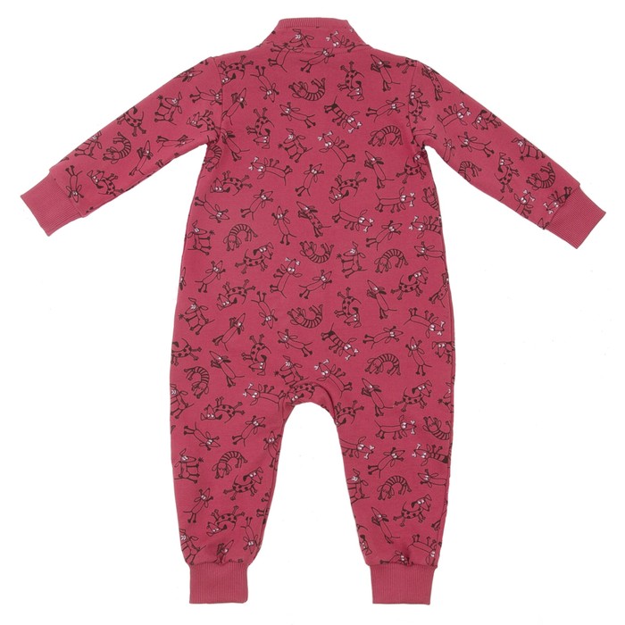 Комбинезон для мальчика, рост 62 см, цвет бордовый 162-140-65