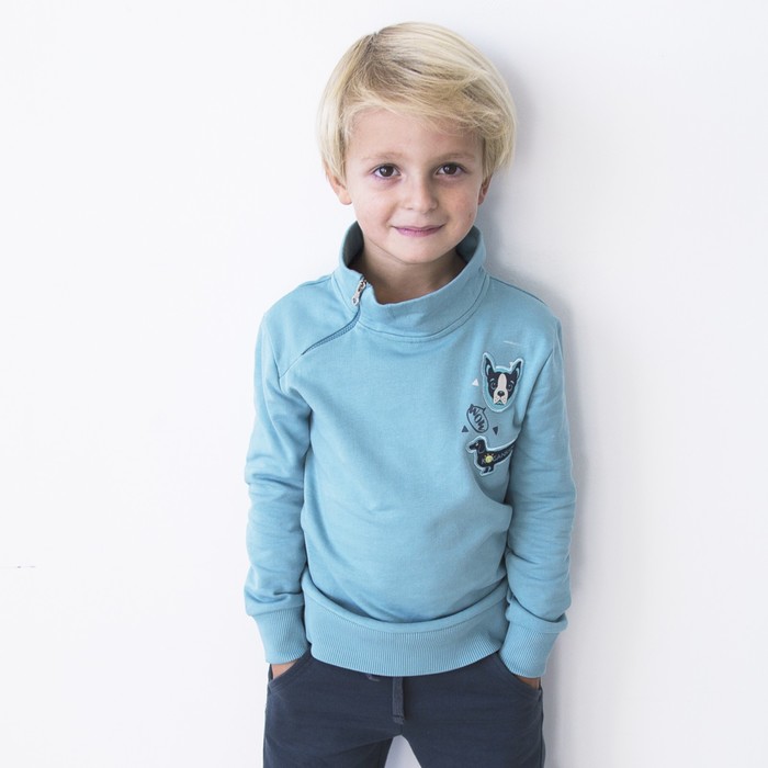 Джемпер для мальчика, рост 140 см, цвет голубой 162-321-07