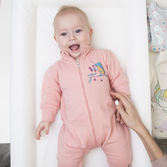 Комбинезон для девочки, рост 74 см, цвет розовый 161-140-04