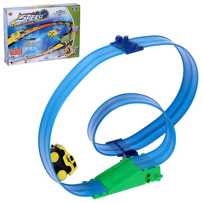 Автотрек "Крутая петля", магнитный, работает от батареек