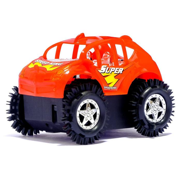 Джип-перевёртыш "Трюкач", работает от батареек, цвета МИКС