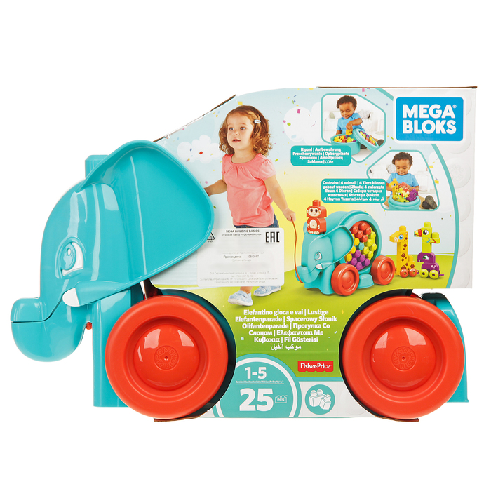 Конструктор "Неуклюжий слон", 25 деталей, МИКС