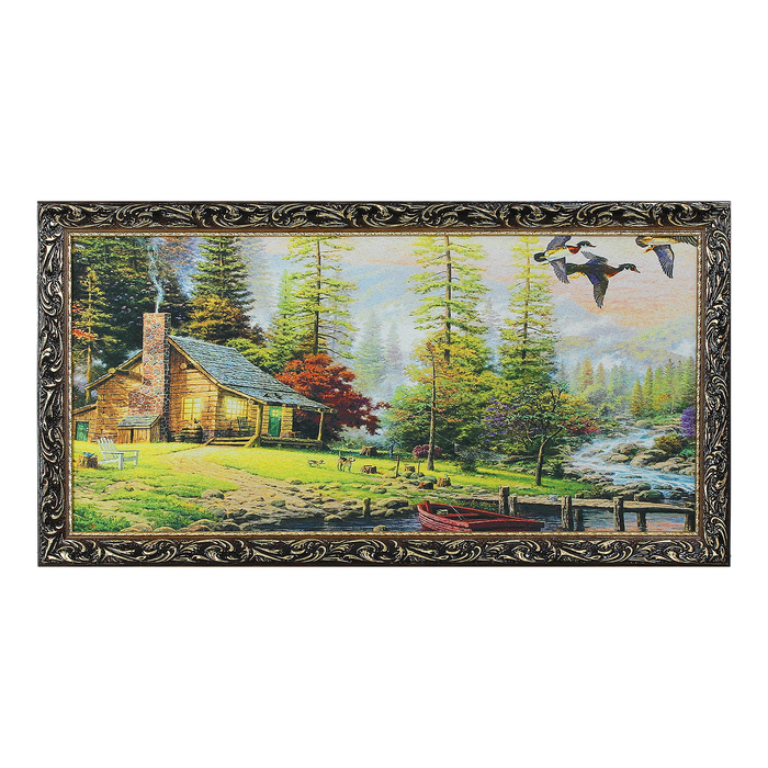 Гобеленовая картина "Охотничий домик" 45*85 см