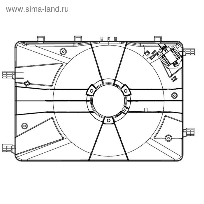 фото Кожух вентилятора охлаждения cruze (09-) chevrolet 13267633, luzar lfs 0550