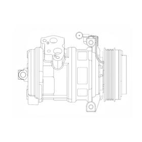 Компрессор кондиционера X5 (E53)/Range Rover III (02-) 3.0i/3.0d JPB000110, LUZAR LCAC 26E5 от Сима-ленд