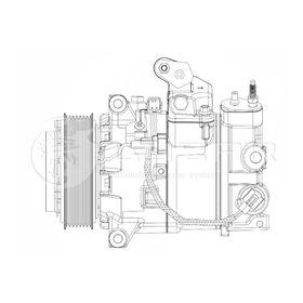 Компрессор кондиционера Infinity QX70 (FX) (08-) 3.5i/3.7i Nissan 92610-1CB0A, LUZAR LCAC 1435 от Сима-ленд