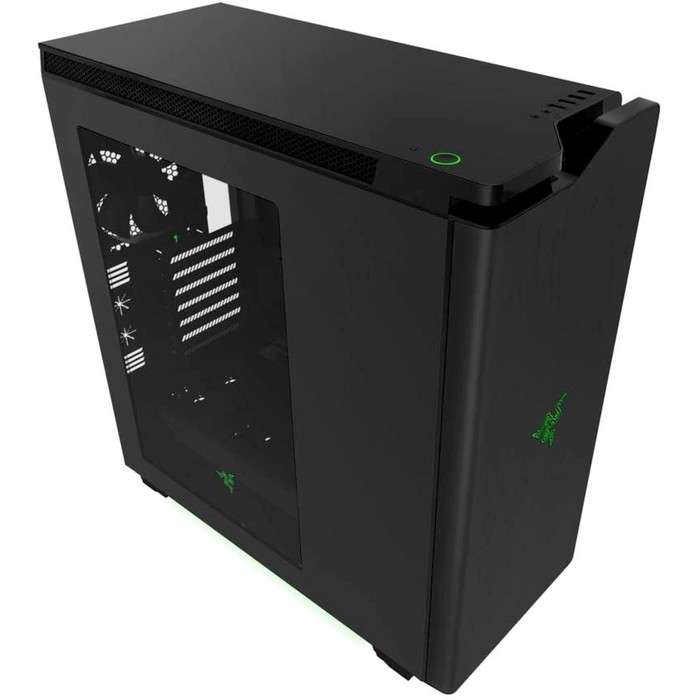 Корпус NZXT H440 Razer, без БП, ATX, черно-зеленый