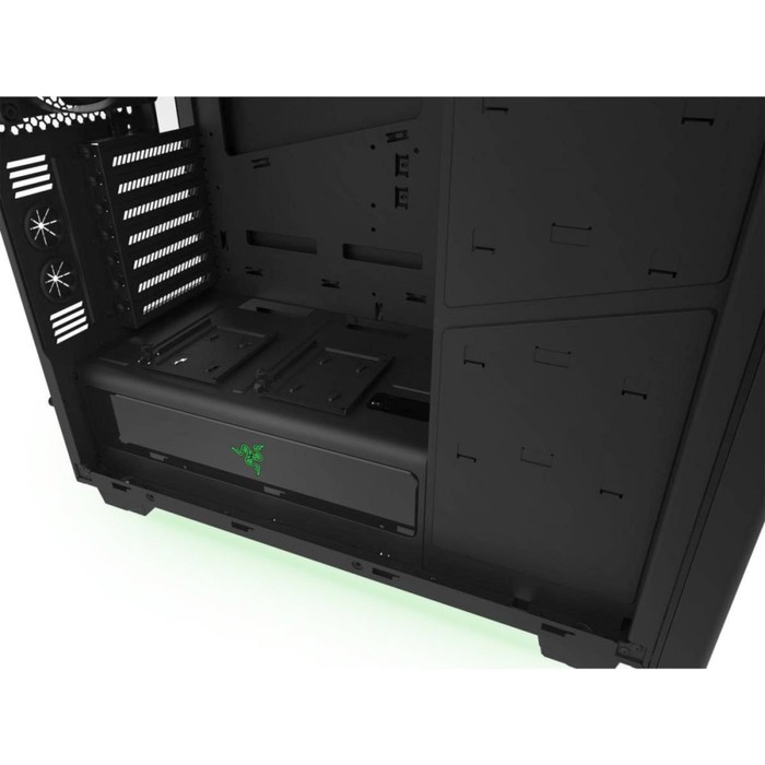 Корпус NZXT H440 Razer, без БП, ATX, черно-зеленый