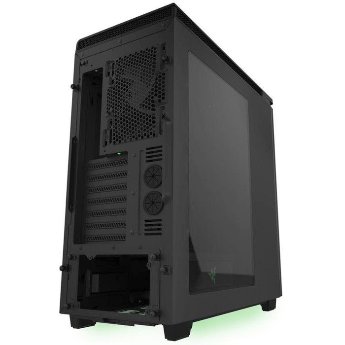 Корпус NZXT H440 Razer, без БП, ATX, черно-зеленый