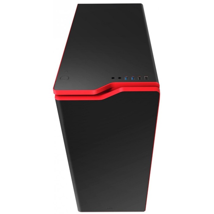 Корпус NZXT H440, без БП, ATX, черно-красный