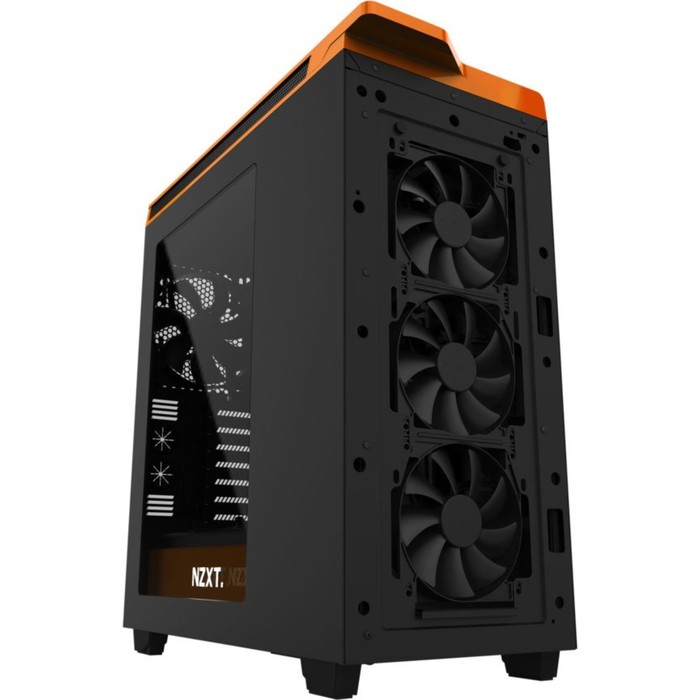 Корпус NZXT H440, без БП, ATX, черно-оранжевый