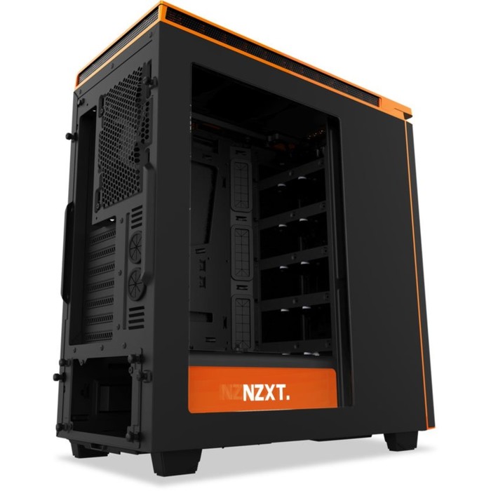 Корпус NZXT H440, без БП, ATX, черно-оранжевый