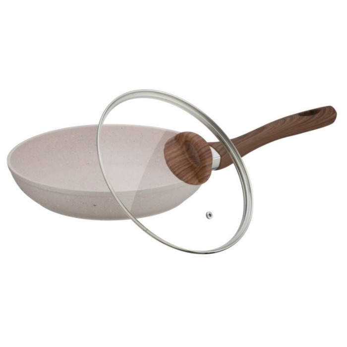 Сковорода Peterhof, ручки из пластика цвета дерева, 20 см